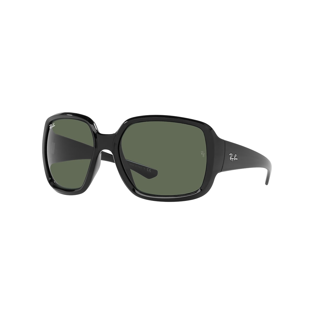 Ray-Ban RB4347 60 Green Classic & Black Sunglasses | Sunglass Hut