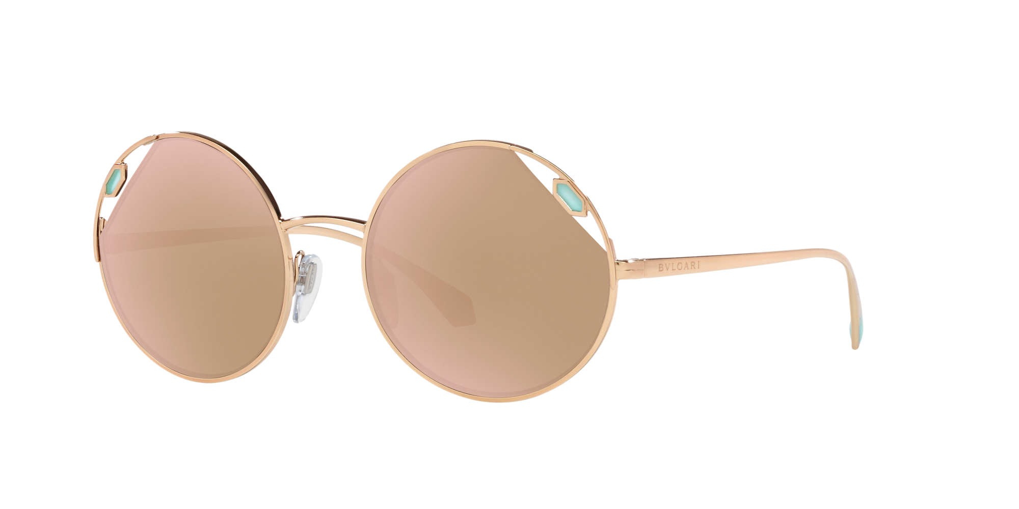 rose gold colored sunglasses