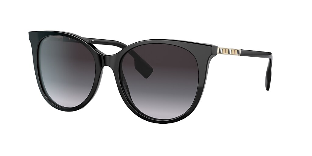 Burberry BE4333F Alice 55 Grey Gradient & Black Sunglasses | Sunglass ...
