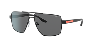 Armani Exchange AX2037S 60 Polarized Grey & Matte Black Polarised ...