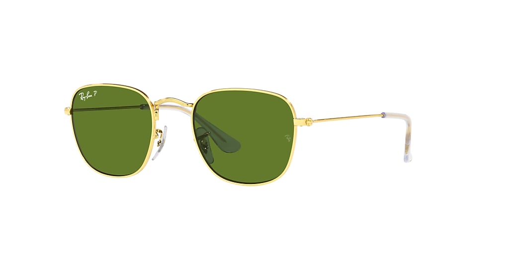 RayBan Jr RJ9557S Frank Junior 46 Polarized Green Classic G15 & Gold