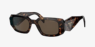 Prada PR 17WS 49 Brown & Tortoise Sunglasses | Sunglass Hut USA