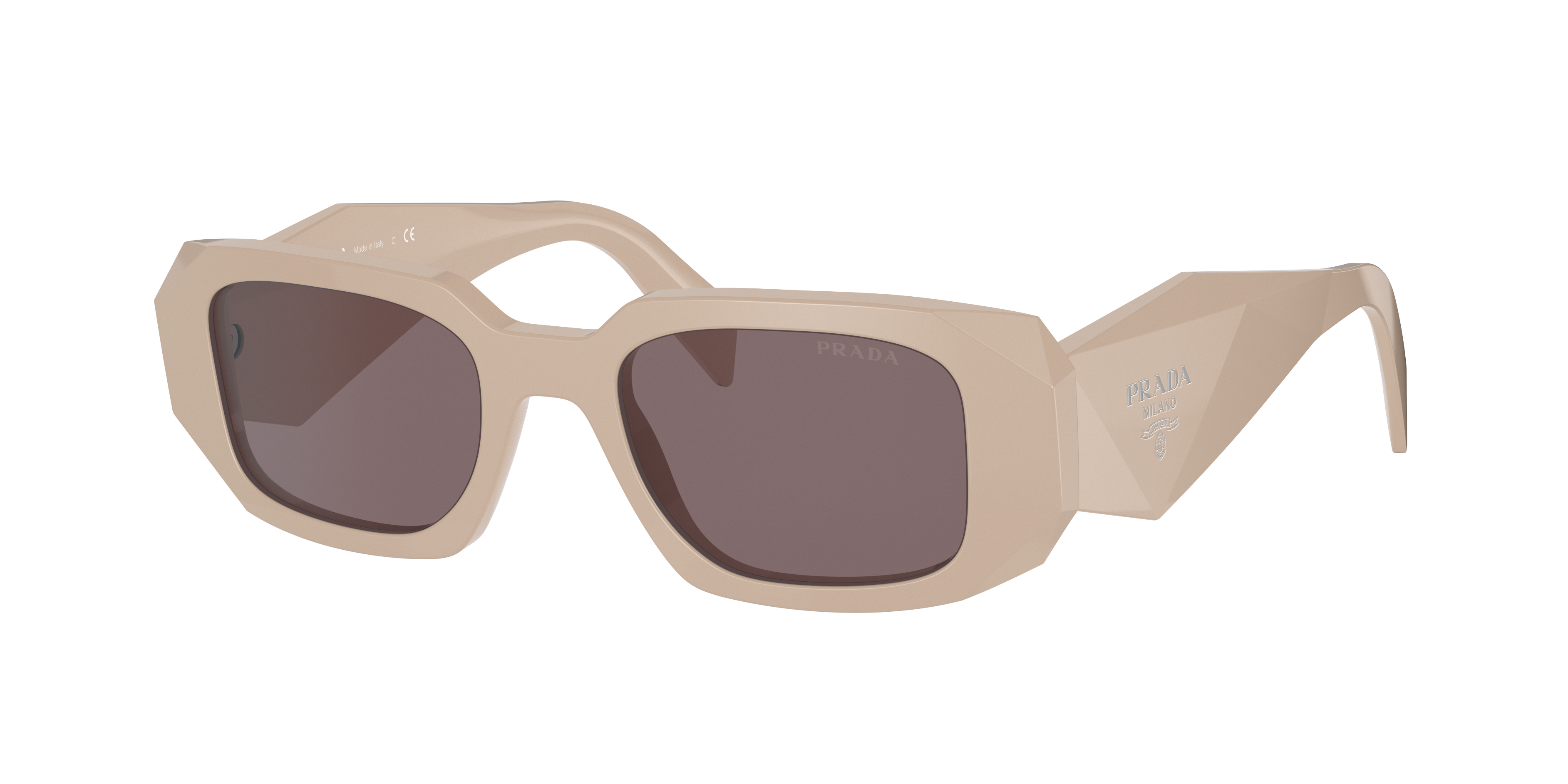 Prada Woman Sunglasses Pr 17ws In Purple Brown