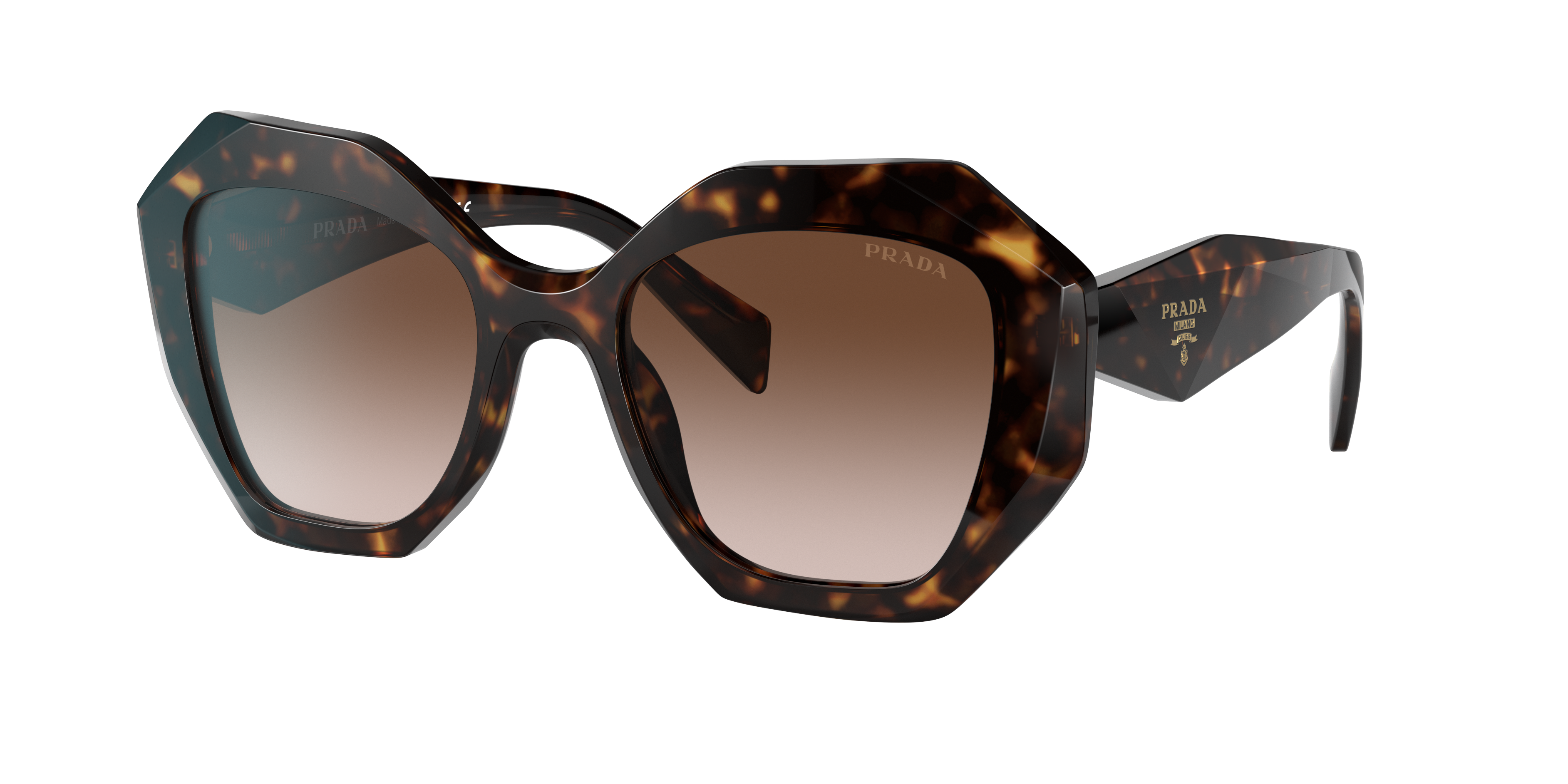 Shop Prada Woman Sunglasses Pr 16ws In Brown Gradient