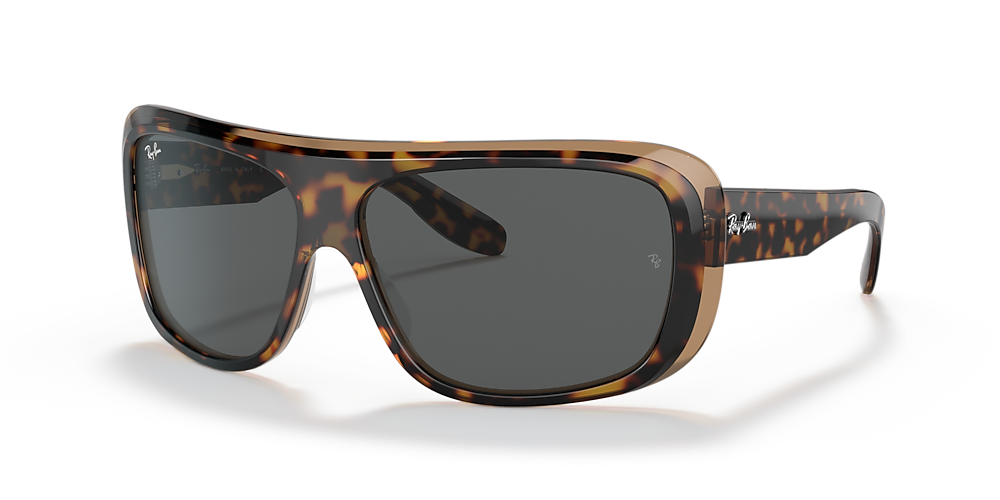 Ray-Ban RB2196 Blair 64 Dark Grey & Havana On Transparent Brown