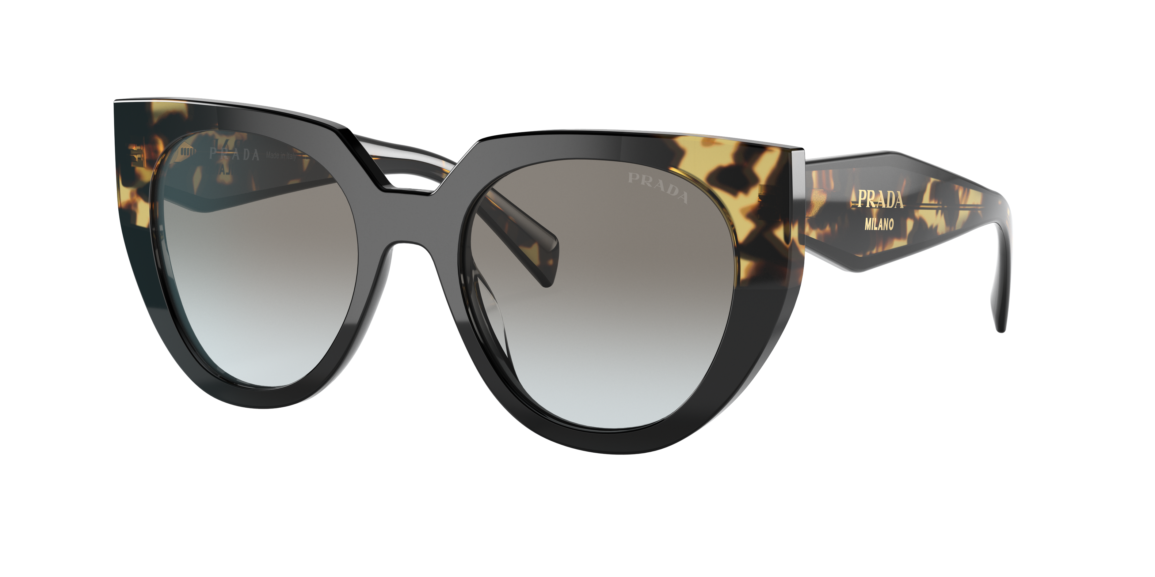 Prada Woman Sunglasses Pr 14ws In Grey Gradient