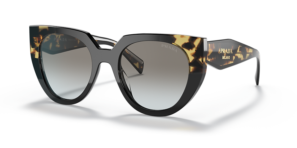 Prada PR 14WS 52 Grey Gradient & Black/Tortoise Sunglasses | Sunglass Hut  USA
