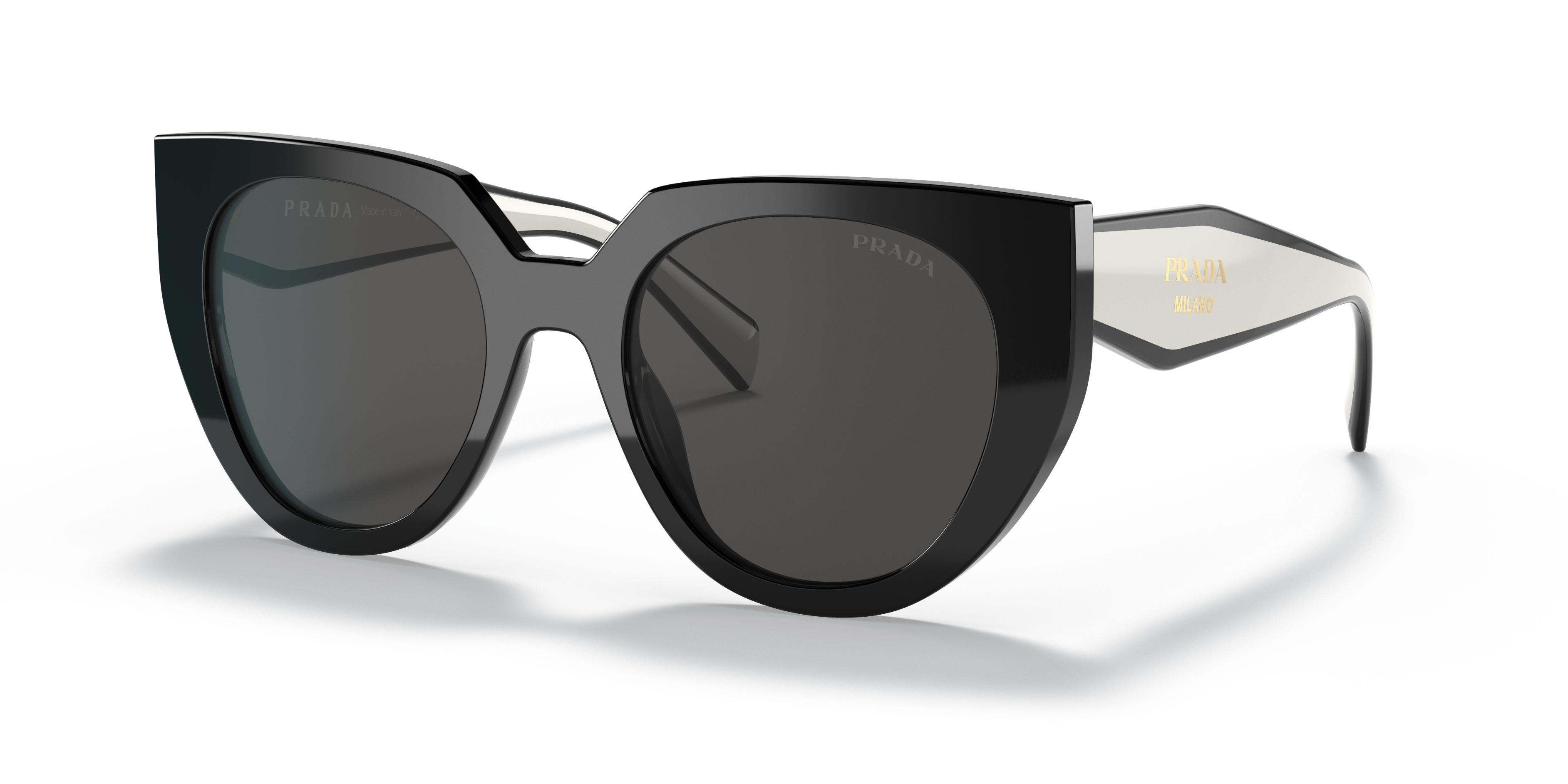 prada sunglasses white and black