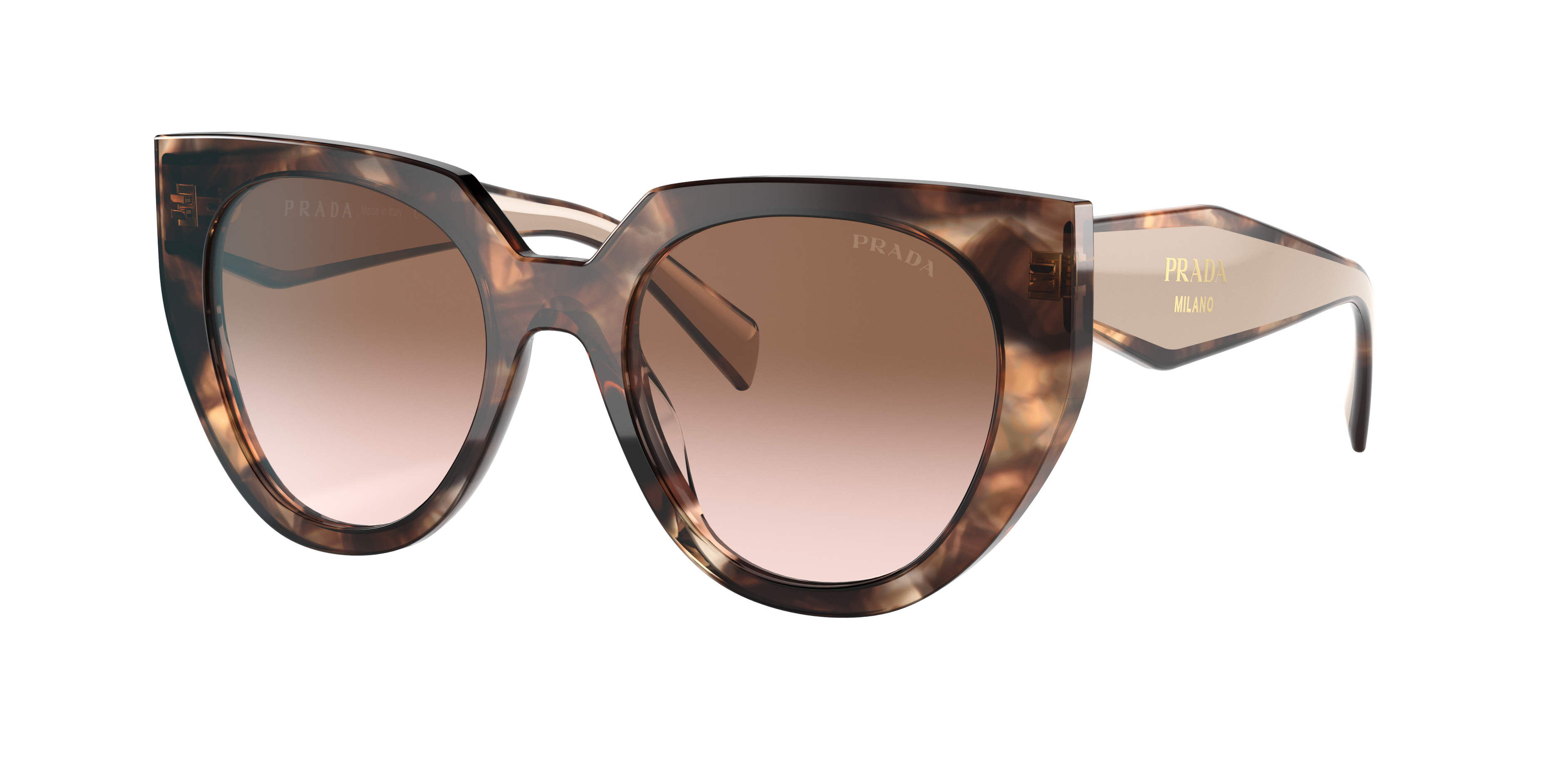 Shop Prada Woman Sunglass Pr 14ws In Brown Gradient