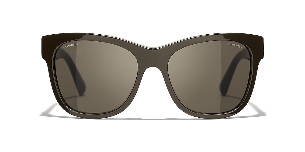 Chanel Square Sunglasses CH5380 56 Brown & Brown Sunglasses