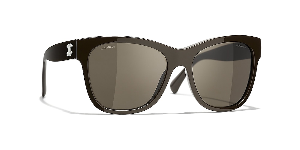 Chanel Square Sunglasses CH5380 56 Brown & Brown Sunglasses