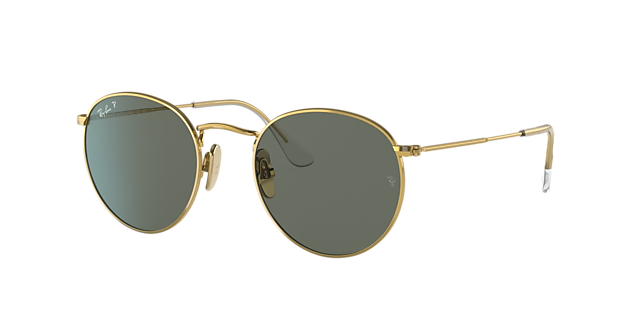 Ray-Ban RB8247 Round Titanium 50 Blue/Gold & Gold Polarised