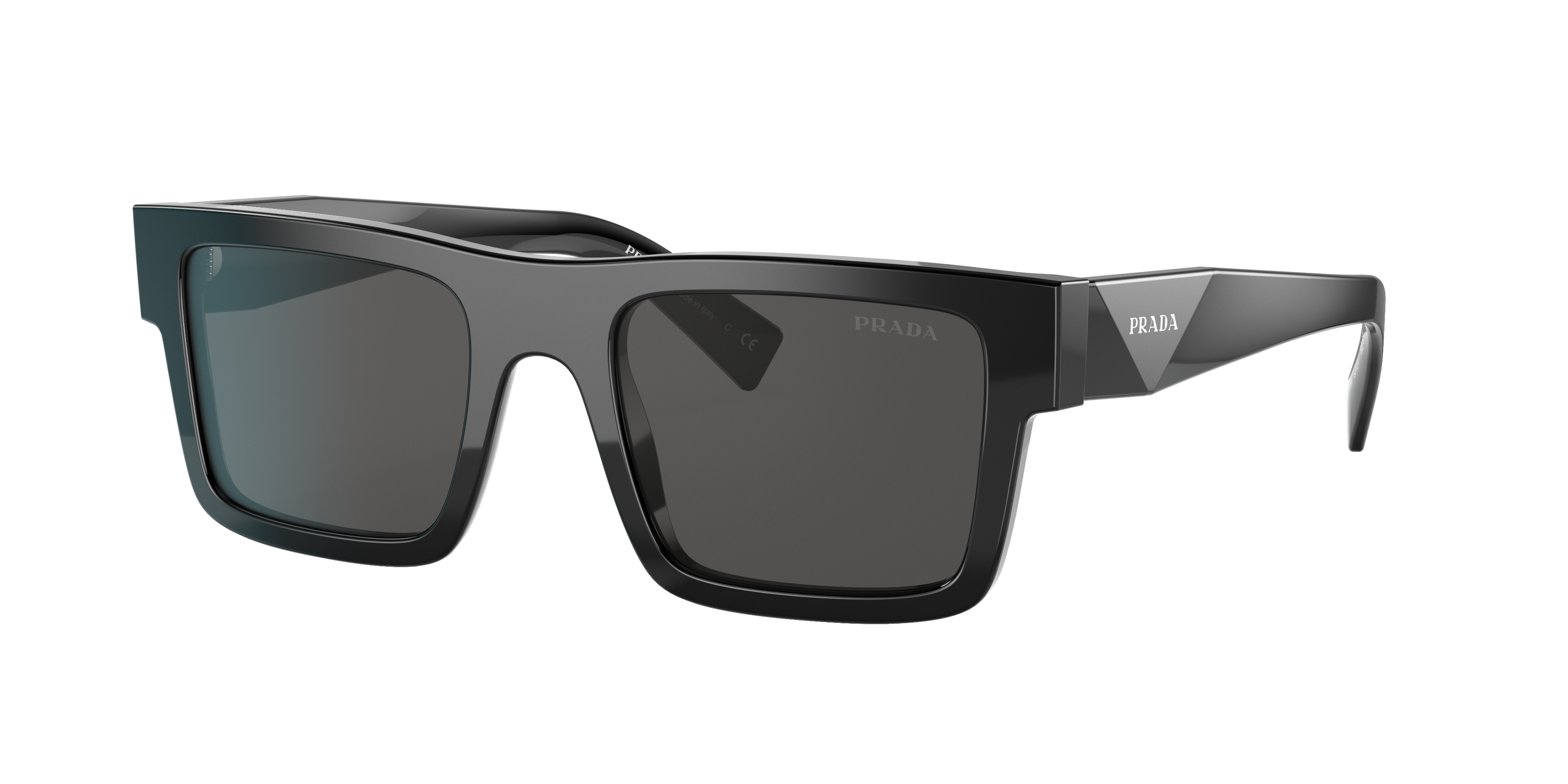 Shop Prada Man Sunglasses Pr 19ws In Dark Grey