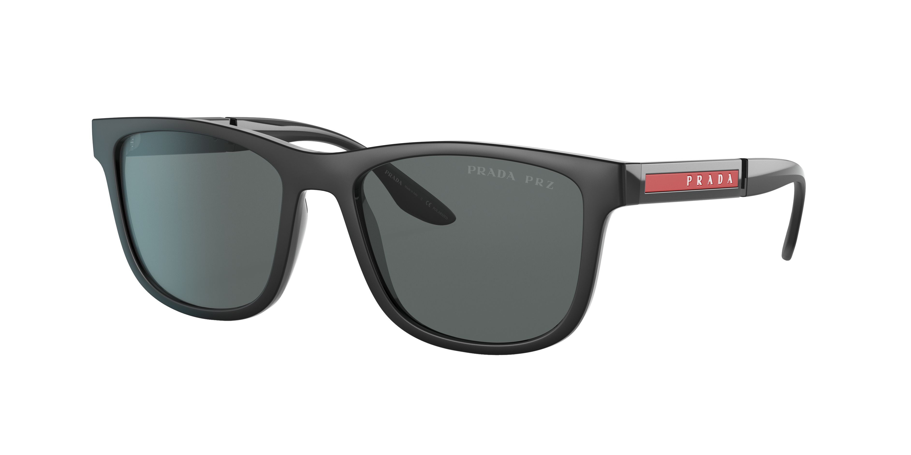 Shop Prada Linea Rossa Man Sunglasses Ps 04xs In Dark Grey Polar