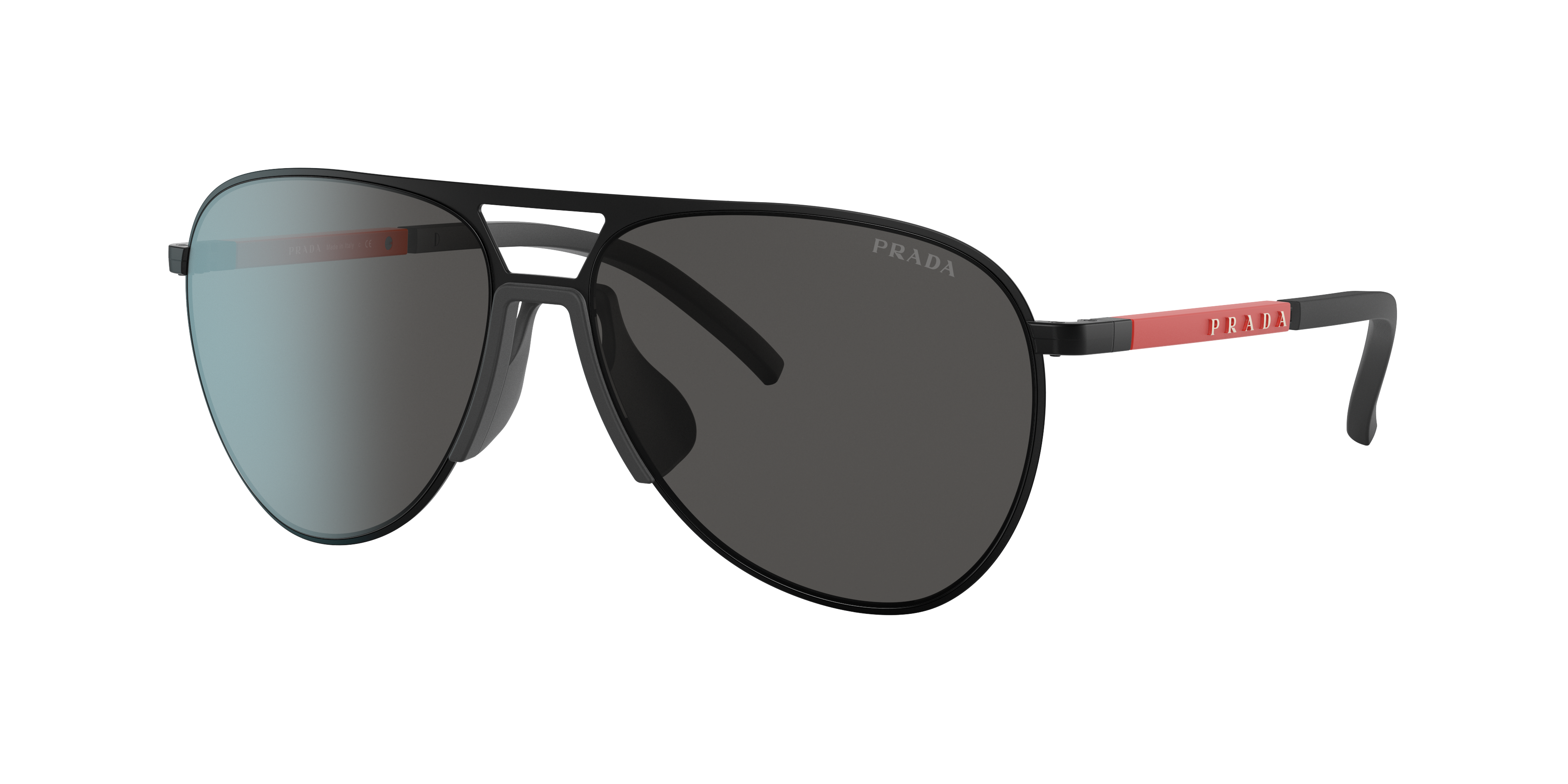 Shop Prada Linea Rossa Man Sunglasses Ps 51xs In Dark Grey