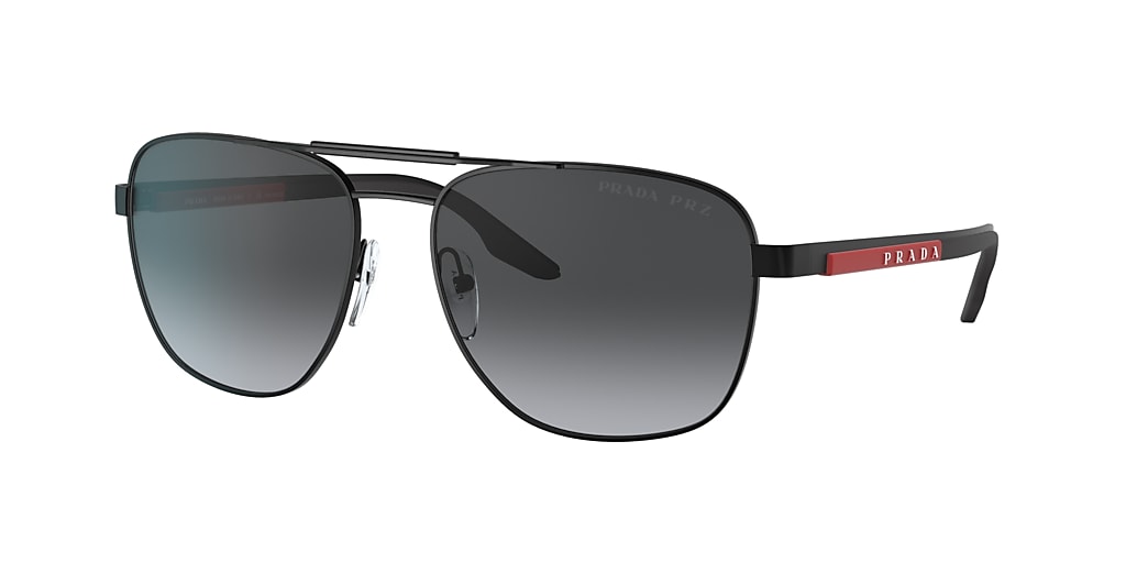 Prada Linea Rossa PS 53XS 60 Polarized Grey Gradient & Matte Black ...