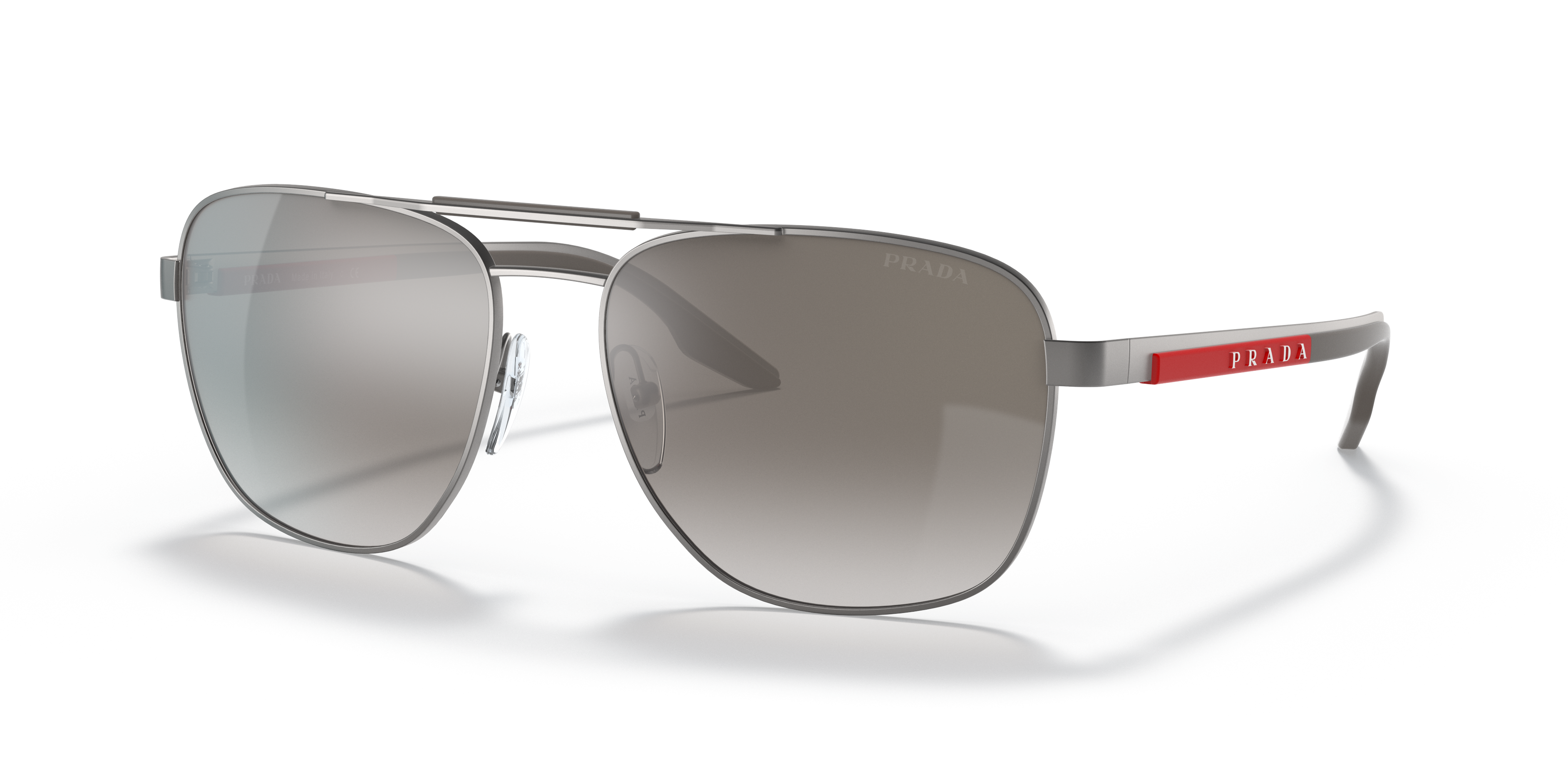 prada linea rossa polarized matte gunmetal pilot