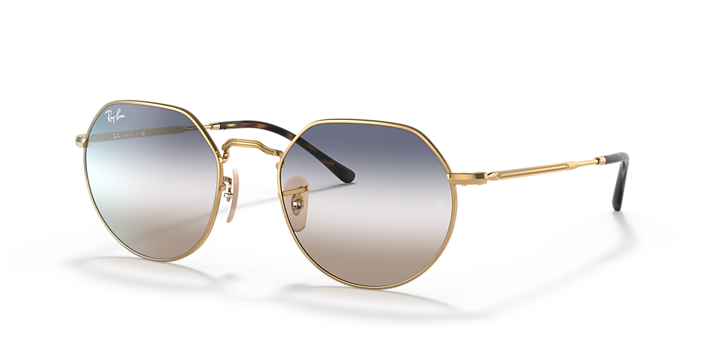 Stubborn Applicable Opera Ray-Ban RB3565 Jack 53 Blue/Brown Gradient & Gold Sunglasses | Sunglass Hut  USA