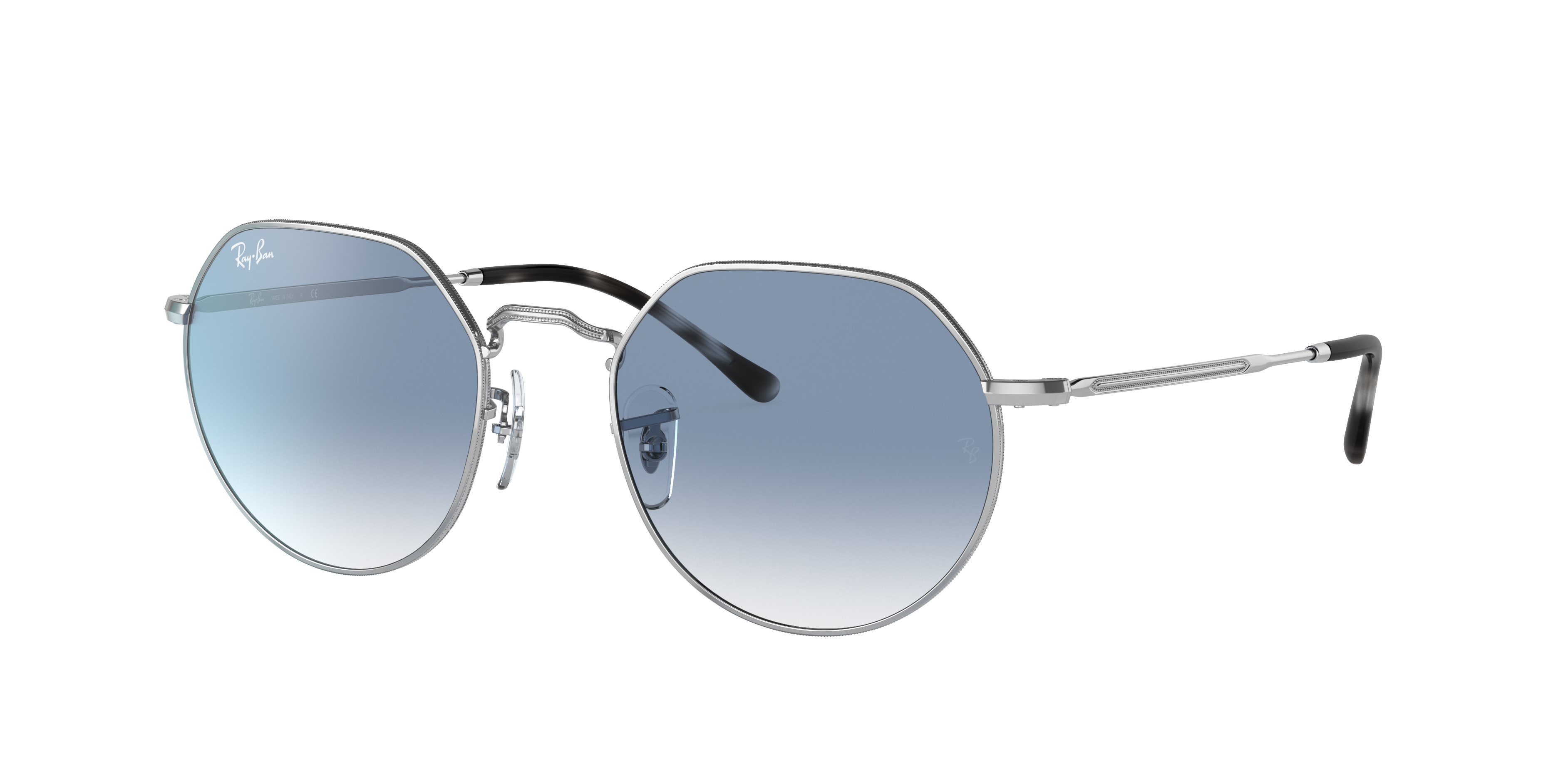Ray Ban Ray In Clear Gradient Blue