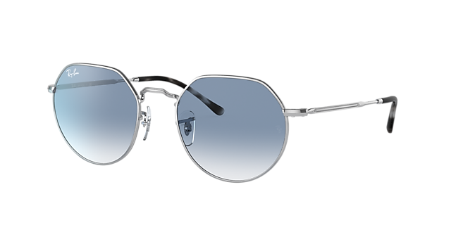 Ray-Ban RB3565 Jack 53 Blue & Silver Sunglasses | Sunglass Hut 