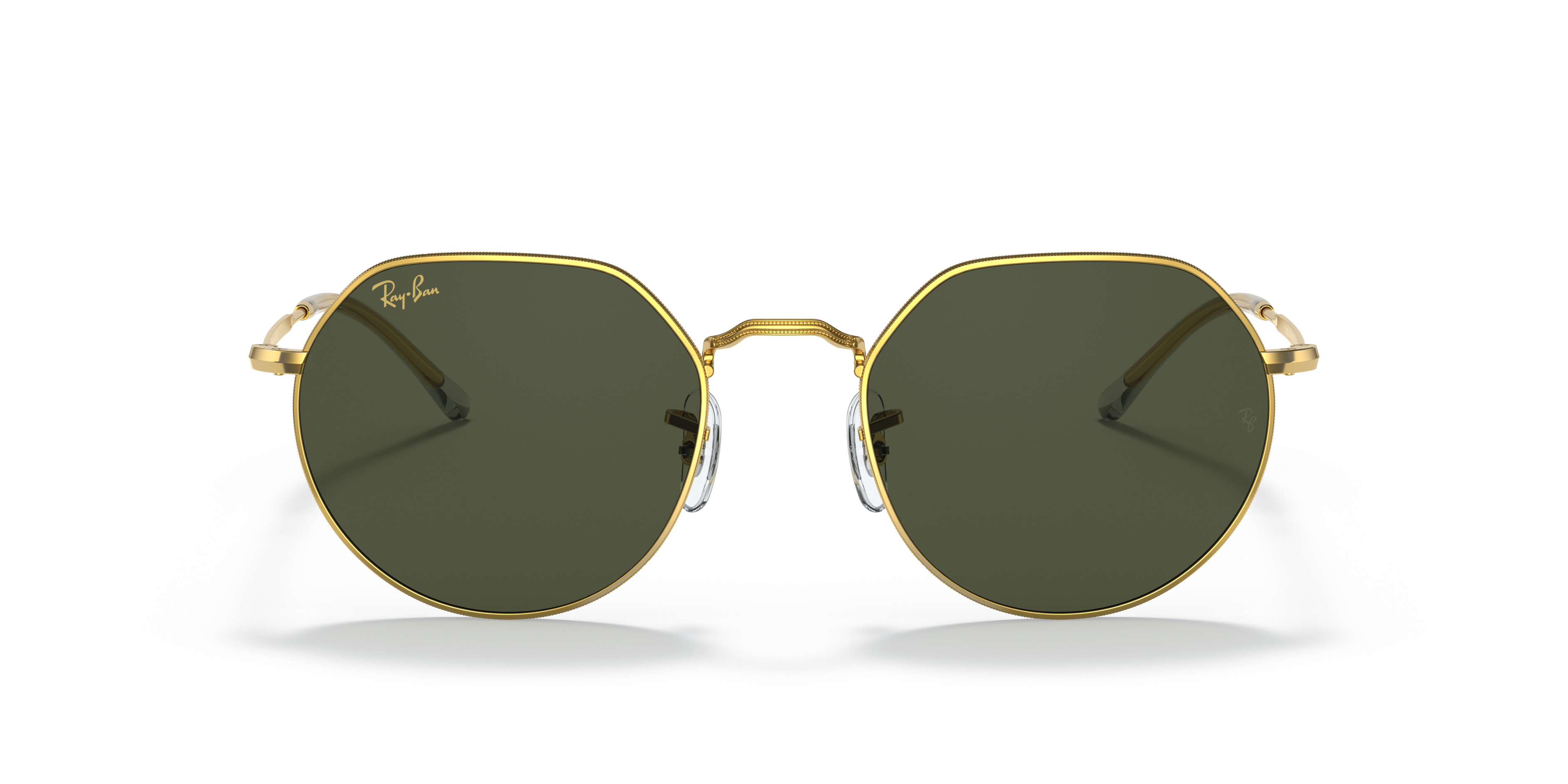 ray ban gold frame pink mirror lens