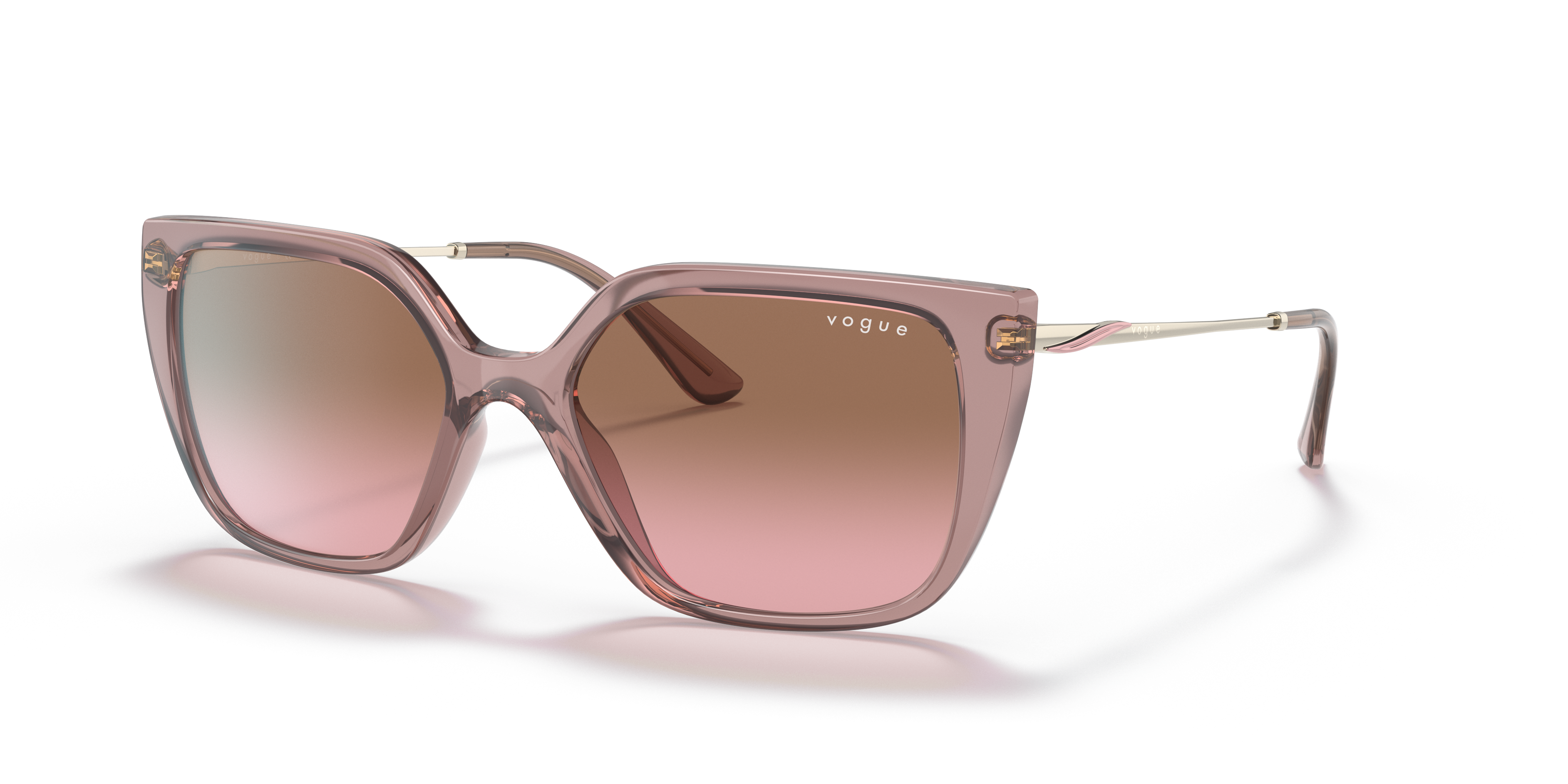 Vogue Eyewear VO5509S 56 Clear Gradient Pink & Beige Horn Sunglasses | Sunglass  Hut New Zealand