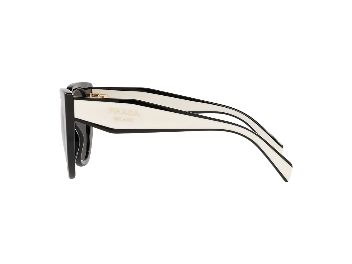 Prada PR 14WSF M (53 - 19) with Grey lenses and Black frame