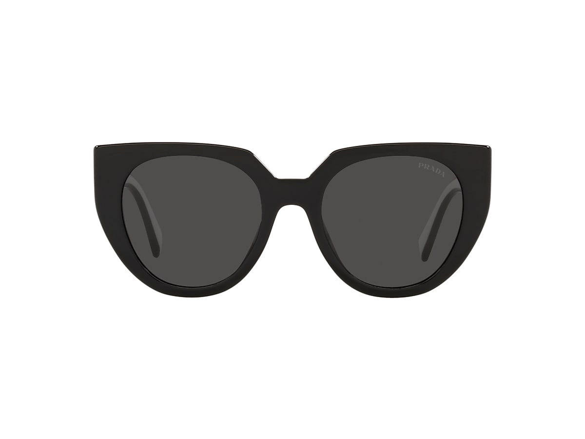 Prada PR 14WSF M (53 - 19) with Grey lenses and Black frame