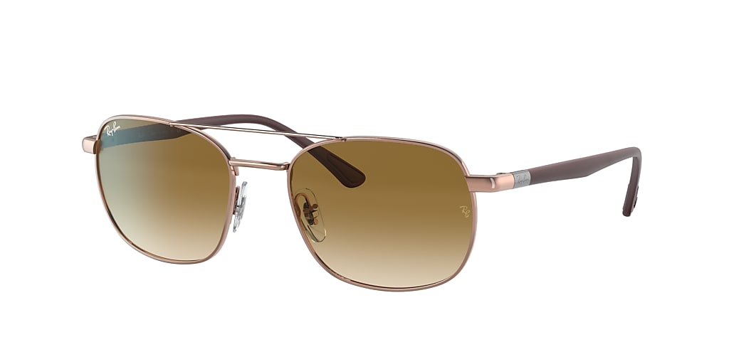 Ray-Ban RB3670 54 Light Brown Gradient & Copper Sunglasses | Sunglass ...