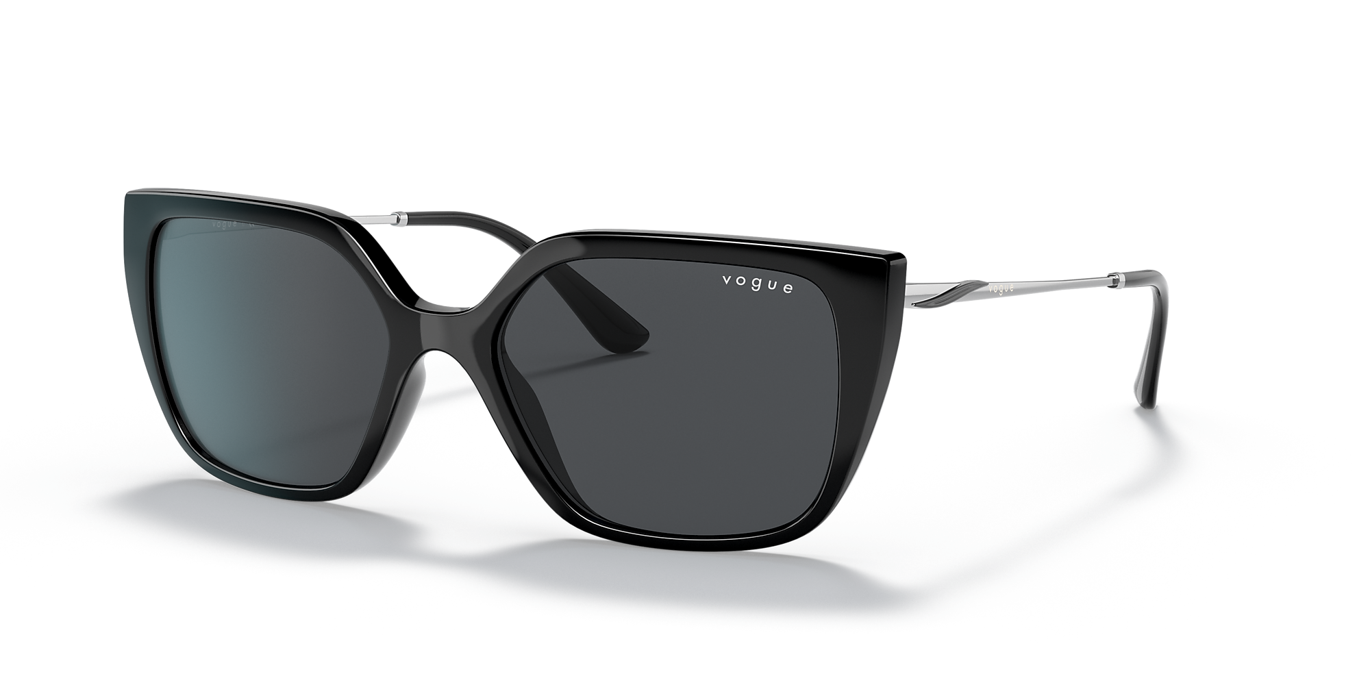 Vogue Eyewear VO5386SF 55 Dark Grey & Black Sunglasses Sunglass Hut