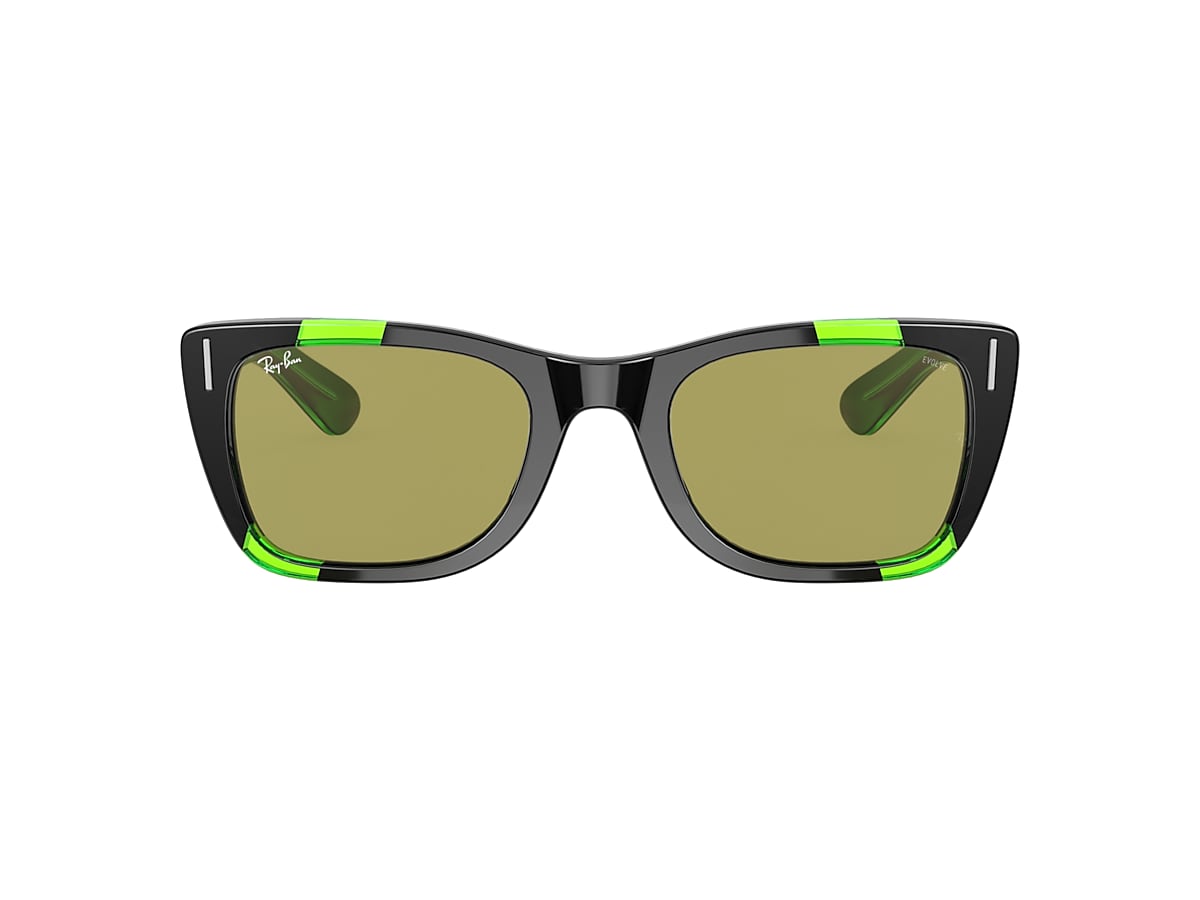 Ray-Ban RB2248 Caribbean Green Fluo 52 Green & Black