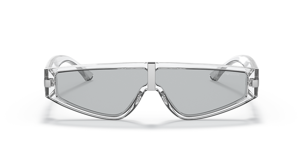 Emporio Armani EA4167 12 Light Grey & Transparent Sunglasses 