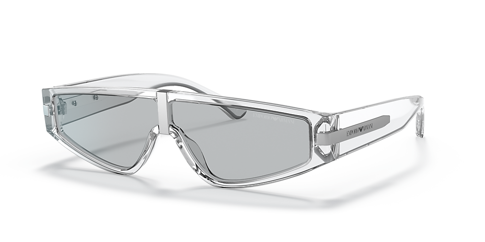 Emporio Armani EA4167 12 Light Grey & Transparent Sunglasses 