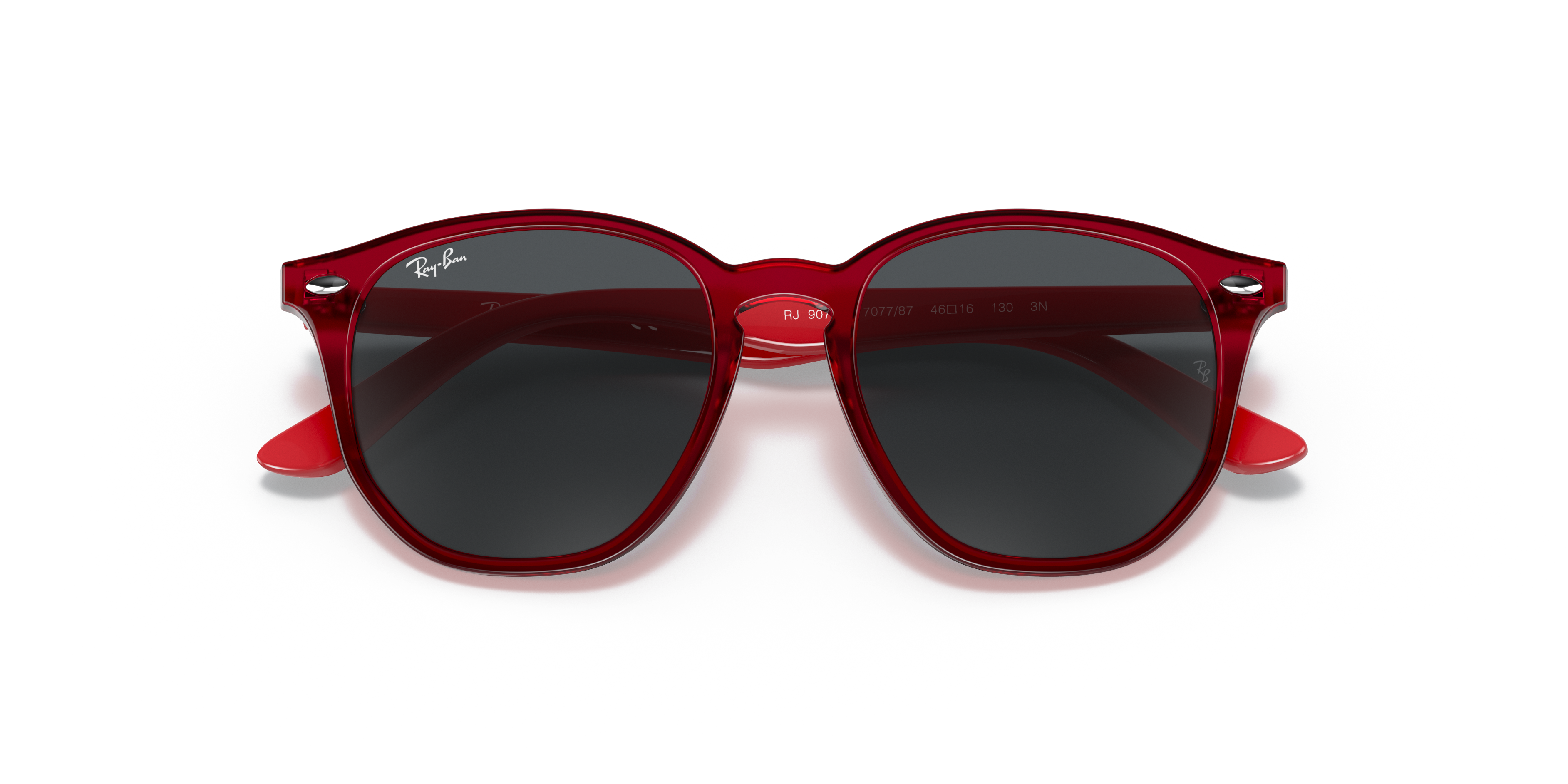 Ray-Ban Rb9070s Kids Sonnenbrillen Rot Fassung Silber Glas 46-16 in Rot Damen Accessoires Sonnenbrillen 