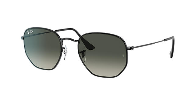 Ray-Ban RB3548 Hexagonal 51 Grey Gradient & Black Sunglasses 