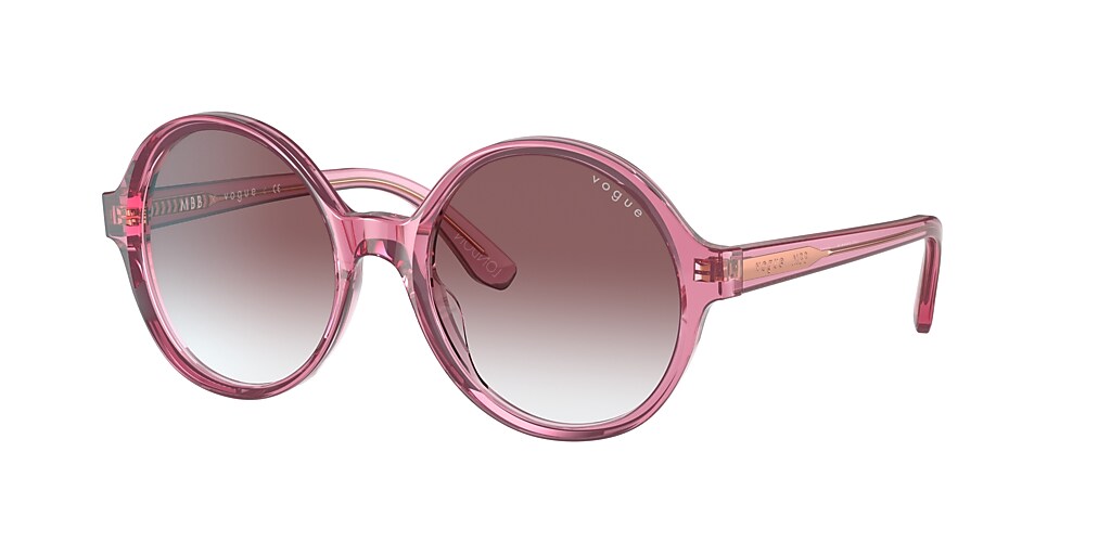 Vogue Eyewear Vo5393s Mbb X Vogue Eyewear 54 Clear Gradient Dark Violet Transparent Pink Sunglasses Sunglass Hut United Kingdom