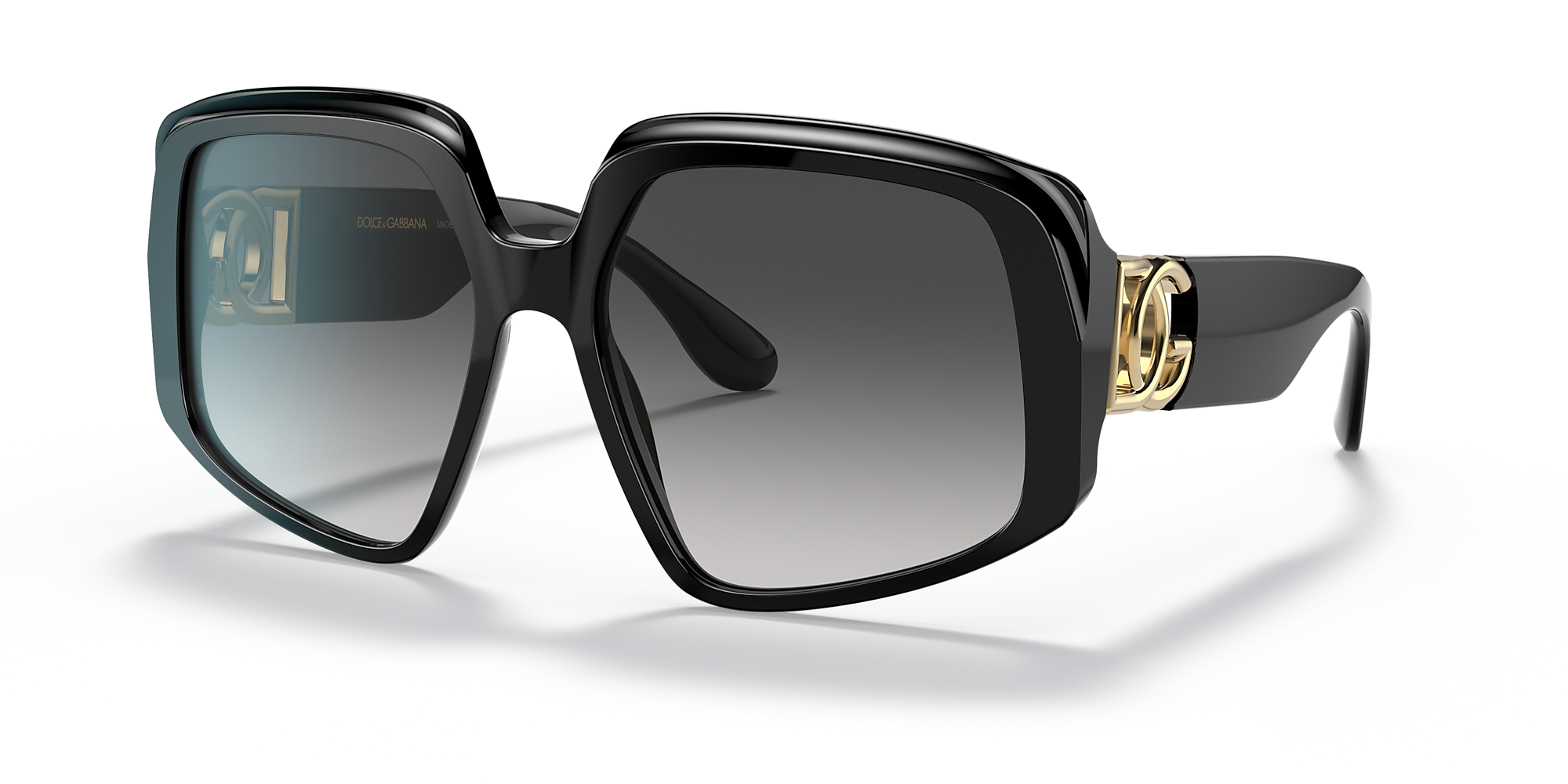 Dolce&Gabbana DG4386 58 Grey Gradient & Black Sunglasses | Sunglass Hut USA