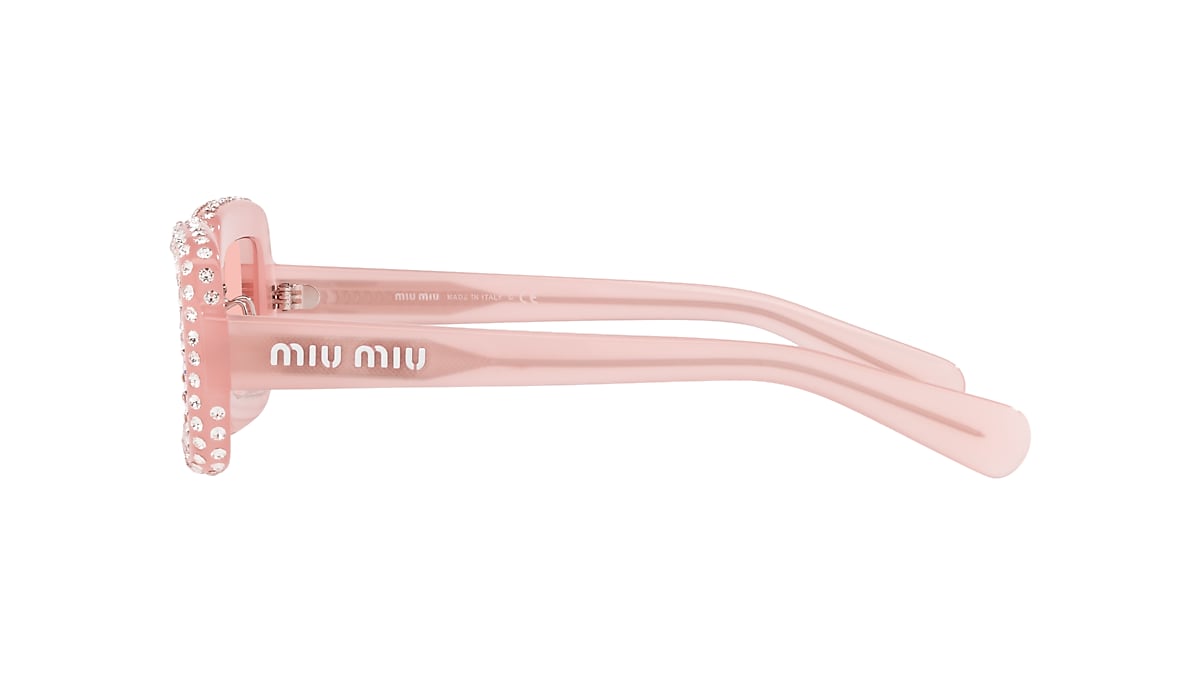 MIU MIU MU Pink Opal - Female Luxury Sunglasses, Light Pink Lens