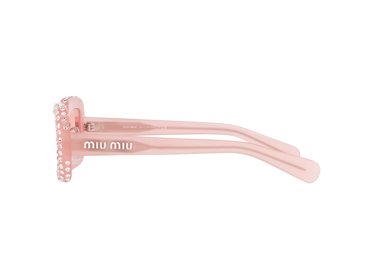 Miu Miu MU 09XS 47 Light Pink & Pink Opal Sunglasses | Sunglass 