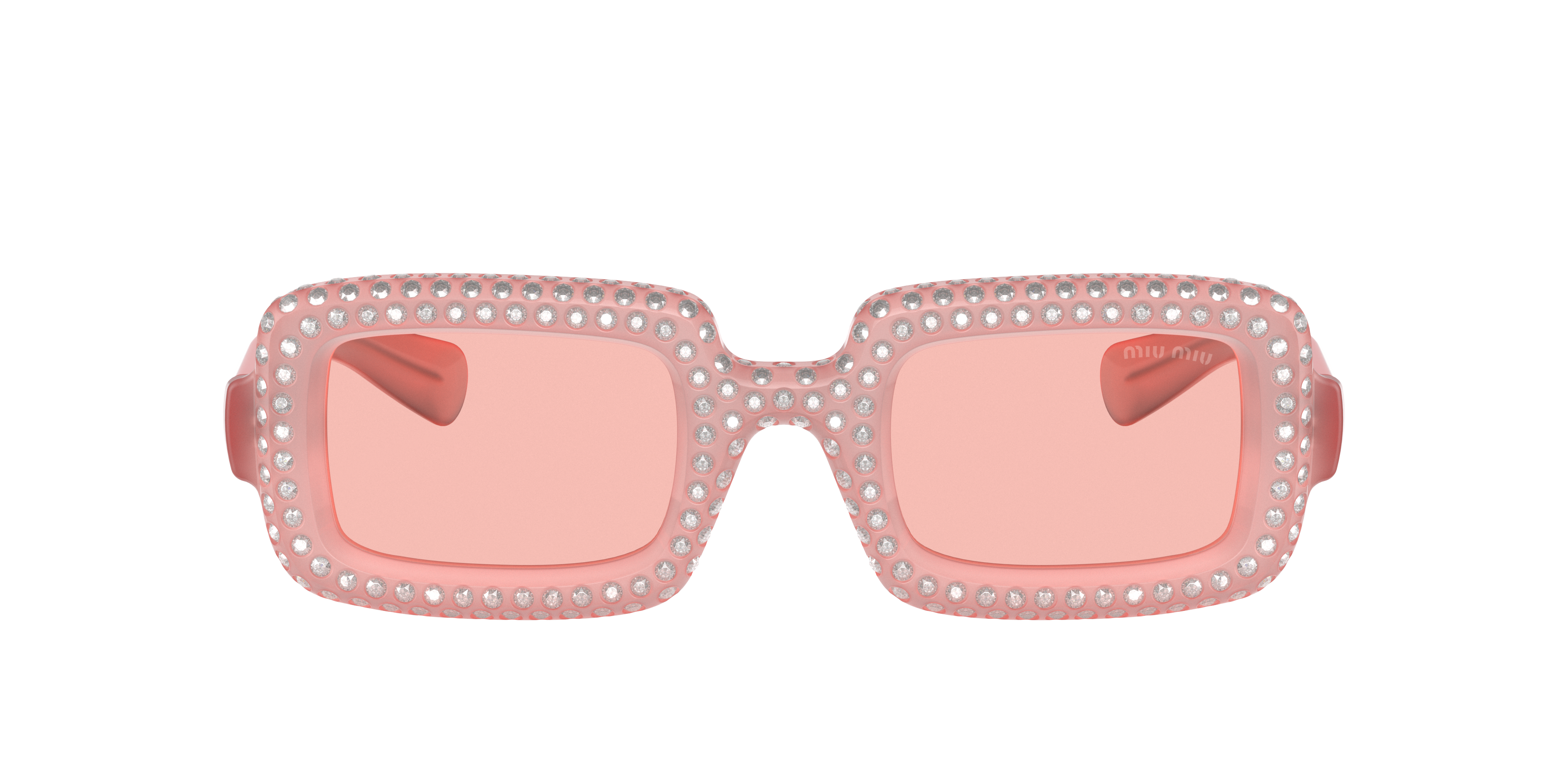 Shop Miu Miu Woman Sunglasses Mu 09xs In Light Pink