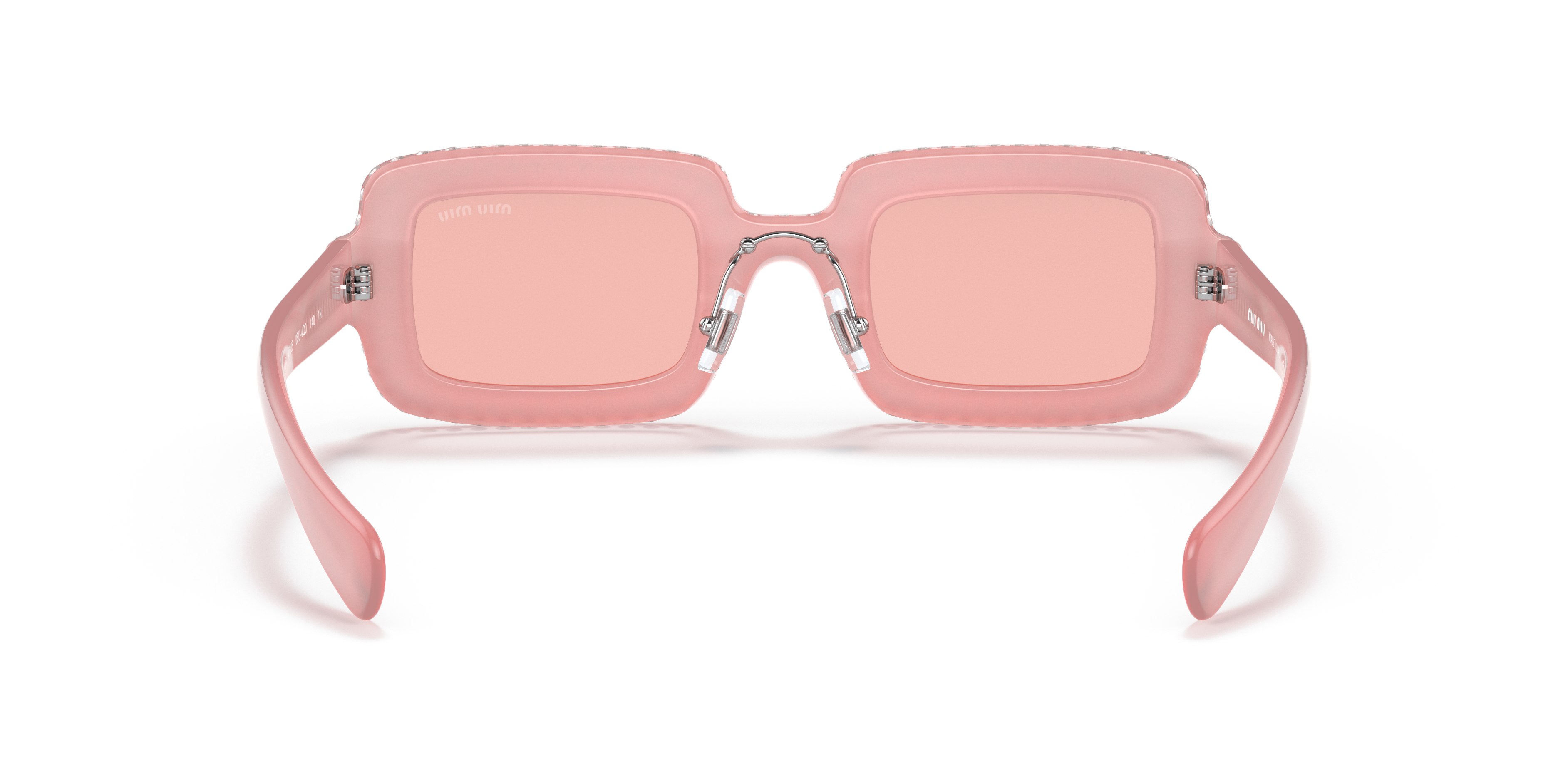 light pink frame sunglasses