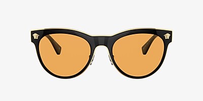 Versace VE2198 54 Orange & Black Sunglasses | Sunglass Hut United Kingdom