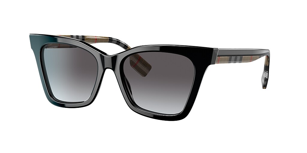 Burberry BE4346 Elsa 53 Light Grey Gradient Dark Blue & Black