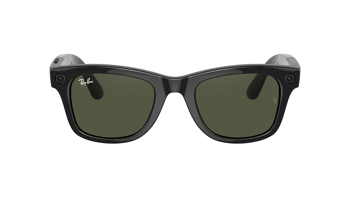 Ray-Ban RW4002 Ray-Ban Stories | Wayfarer 50 Green & Shiny Black Sunglasses  | Sunglass Hut USA
