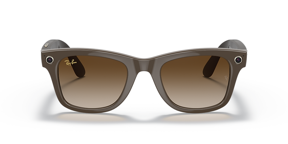 Ray-Ban RW4002 Ray-Ban Stories | Wayfarer 50 Brown & Shiny Brown Sunglasses  | Sunglass Hut USA