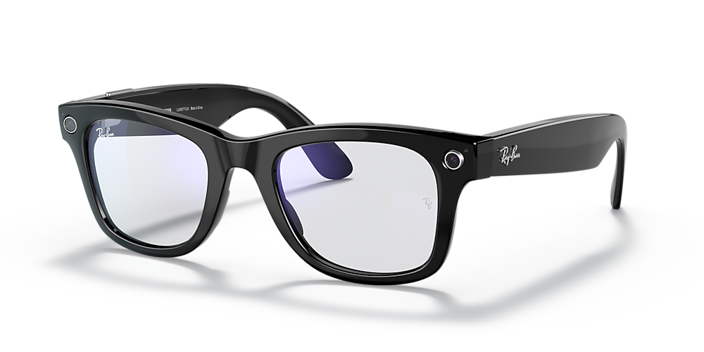Få kontrol Svømmepøl Soak Ray-Ban RW4002 Ray-Ban Stories | Wayfarer 50 Clear & Black Sunglasses |  Sunglass Hut USA