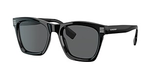 Burberry BE4348 Cooper 52 Dark Grey & Black Sunglasses 