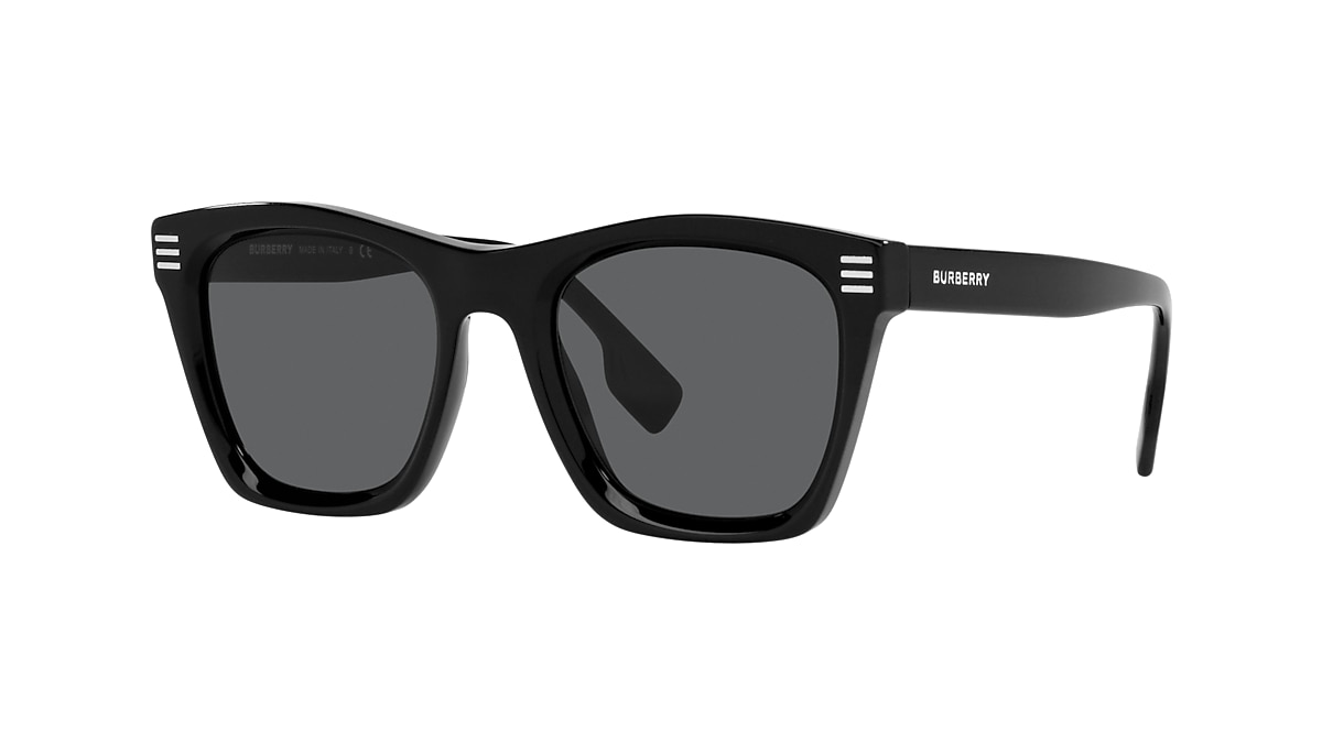 Burberry BE4348 COOPER 52 Dark Grey & Black Sunglasses | Sunglass Hut USA