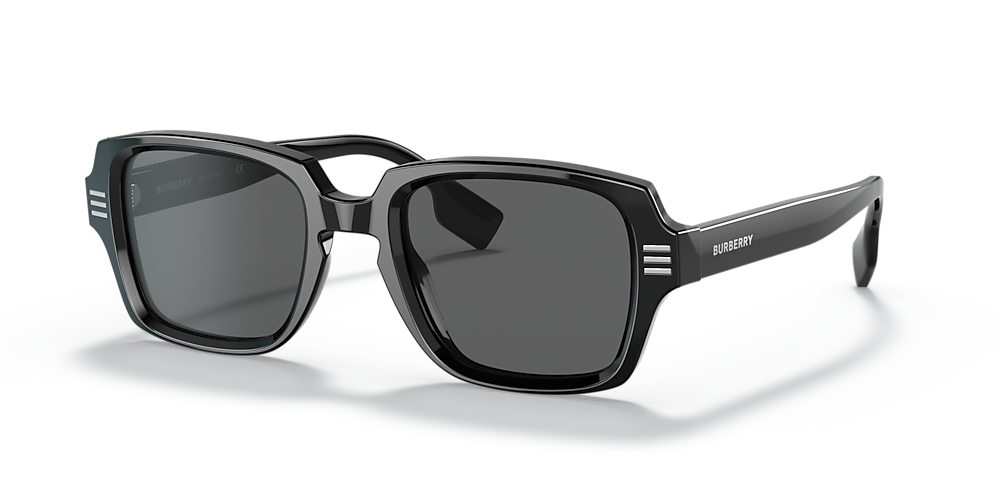 Burberry BE4349 Eldon 51 Dark Grey & Black Sunglasses | Sunglass 