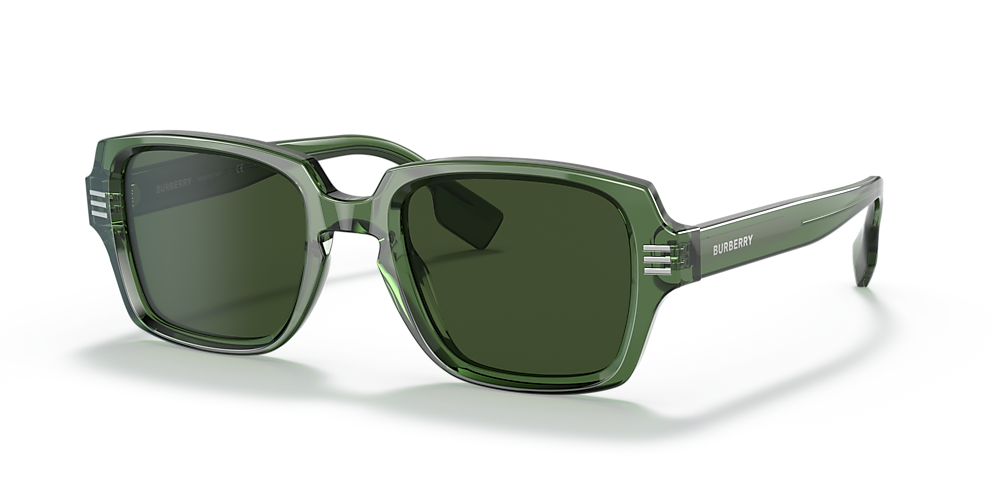 Burberry BE4349 Eldon 51 Dark Green & Green Sunglasses | Sunglass Hut USA